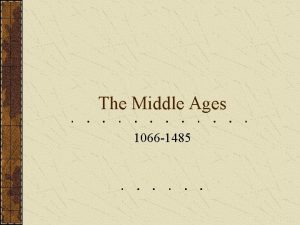 The Middle Ages 1066 1485 Edward the Confessor