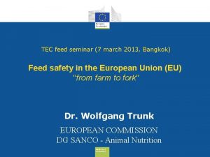 TEC feed seminar 7 march 2013 Bangkok Feed