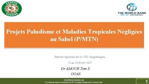 Projets Paludisme et Maladies Tropicales Ngliges au Sahel