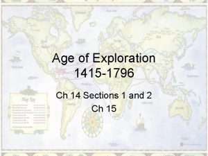 Age of Exploration 1415 1796 Ch 14 Sections