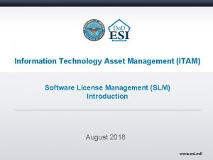 Information Technology Asset Management ITAM Software License Management