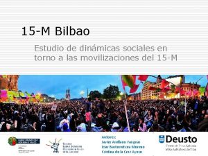 15 M Bilbao Estudio de dinmicas sociales en