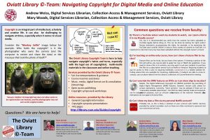 Oviatt Library Team Navigating Copyright for Digital Media