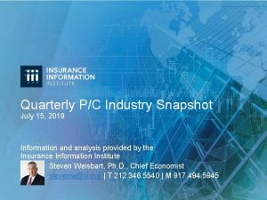 Quarterly PC Industry Snapshot July 15 2019 Information