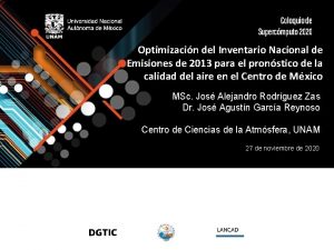 Optimizacin del Inventario Nacional de Emisiones de 2013