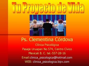 Ps Clementina Crdova Clnica Psicolgica Pasaje Uruapan No