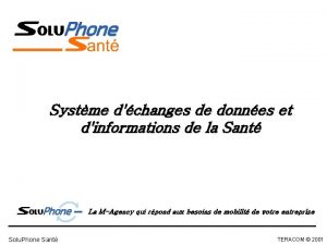 Systme dchanges de donnes et dinformations de la