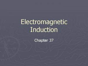 Electromagnetic Induction Chapter 37 Electromagnetic Induction Both Michael