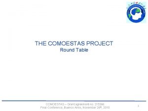 THE COMOESTAS PROJECT Round Table COMOESTAS Grant agreement