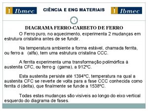CINCIA E ENG MATERIAIS 1 DIAGRAMA FERROCARBETO DE