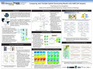 Comparing Joint Variable Spatial Downscaling Results with NARCCAP