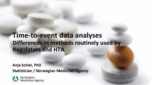 Timetoevent data analyses Differences in methods routinely used
