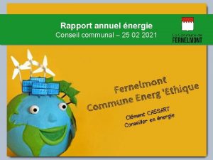 Rapport annuel nergie Conseil communal 25 02 2021