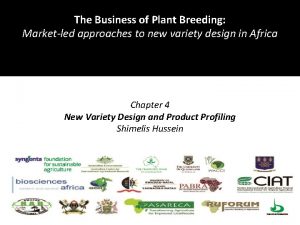 The Business of Plant Breeding Marketled approaches to