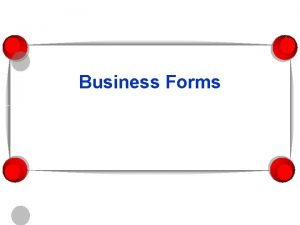 Business Forms Business Forms Industry Group of one