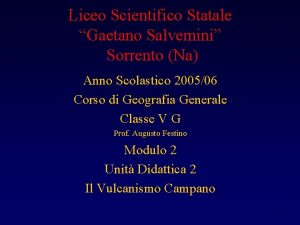 Liceo Scientifico Statale Gaetano Salvemini Sorrento Na Anno