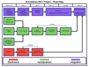 Surveillance MAV Project Road Map Week 1 2