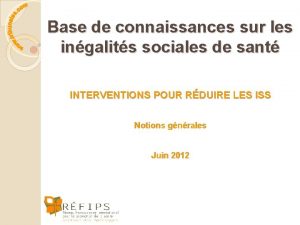 Base de connaissances sur les ingalits sociales de