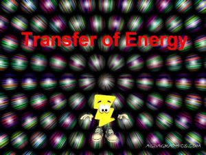 Transfer of Energy What does Transfer of Energy