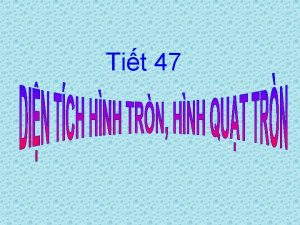 Tit 47 T 47 DIN TCH HNH TRN