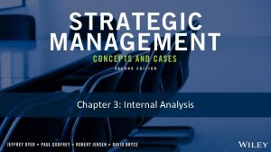 Chapter 3 Internal Analysis Chapter 3 Internal Analysis