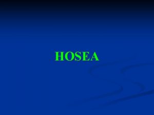 HOSEA CHAPTER 1 TIME FRAME ISRAEL JUDAH WERE