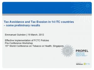 Tax Avoidance and Tax Evasion in 14 ITC