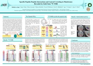 Specific PeptidePeptide Interactions and Lateral Crowding in Membranes