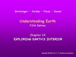 Grotzinger Jordan Press Siever Understanding Earth Fifth Edition