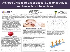 Adverse Childhood Experiences Substance Abuse and Prevention Interventions