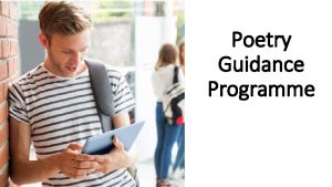 Poetry Guidance Programme Belvedere College S J Guidance