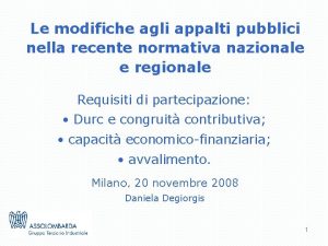 Le modifiche agli appalti pubblici nella recente normativa