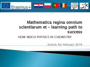 Mathematica regina omnium scientiarum et learning path to