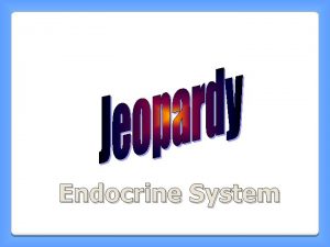 Endocrine System Endocrine Major System Endocrine Overview Organs