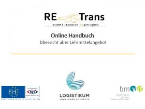 Online Handbuch bersicht ber Lehrmittelangebot Logistik und Gterverkehr