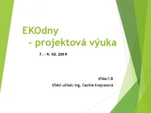 EKOdny projektov vuka 7 9 10 2019 tda