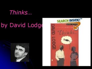 Thinks by David Lodge Chapter l 2 12