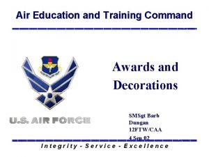 Air Education and Training Command Awards and Decorations