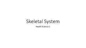 Skeletal System Health Science 1 Bone Formation Osteocyte