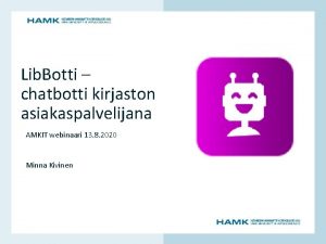 AMKIT webinaari 13 8 2020 Minna Kivinen www