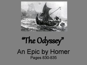 The Odyssey An Epic by Homer Pages 830