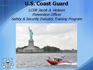 Unclassified U S Coast Guard LCDR Jacob A