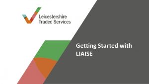 Getting Started with LIAISE Data analysis systems we