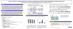 EFFECT OF PERCOLL CENTRIFUGATION ON CELL VIABILITY AND