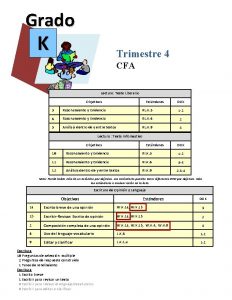 Grado K Trimestre 4 CFA Lectura Texto Literario