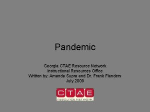 Pandemic Georgia CTAE Resource Network Instructional Resources Office