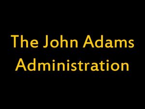 The John Adams Administration Adams Jefferson Cabinet Clashing