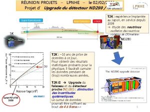 RUNION PROJETS LPNHE le 02022021 Projet dUpgrade du