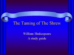 The Taming of The Shrew William Shakespeare A