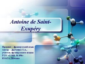 Antoine de Saint Exupry Les priodes importantes de